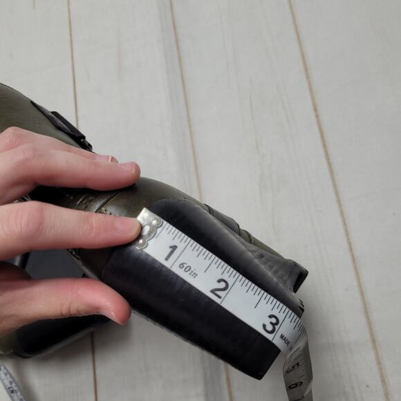 Sorel after hours green leather buckle wedges wedge boots waterproof gorpcore - Picture 8 of 8